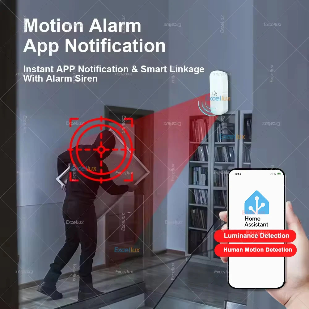 🏠 YOUR HOME'S SIXTH SENSE! Smart ZigBee Motion Sensor - 3-in-1 Security Brain 🧠