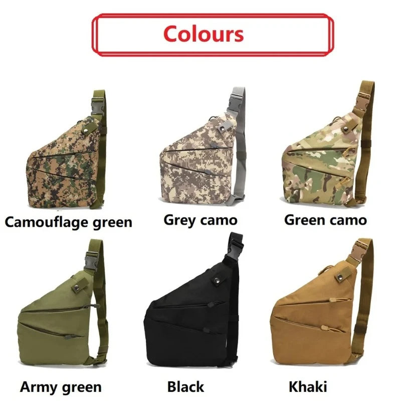 Camouflage Tactical Chest Bag – Waterproof Crossbody for Men