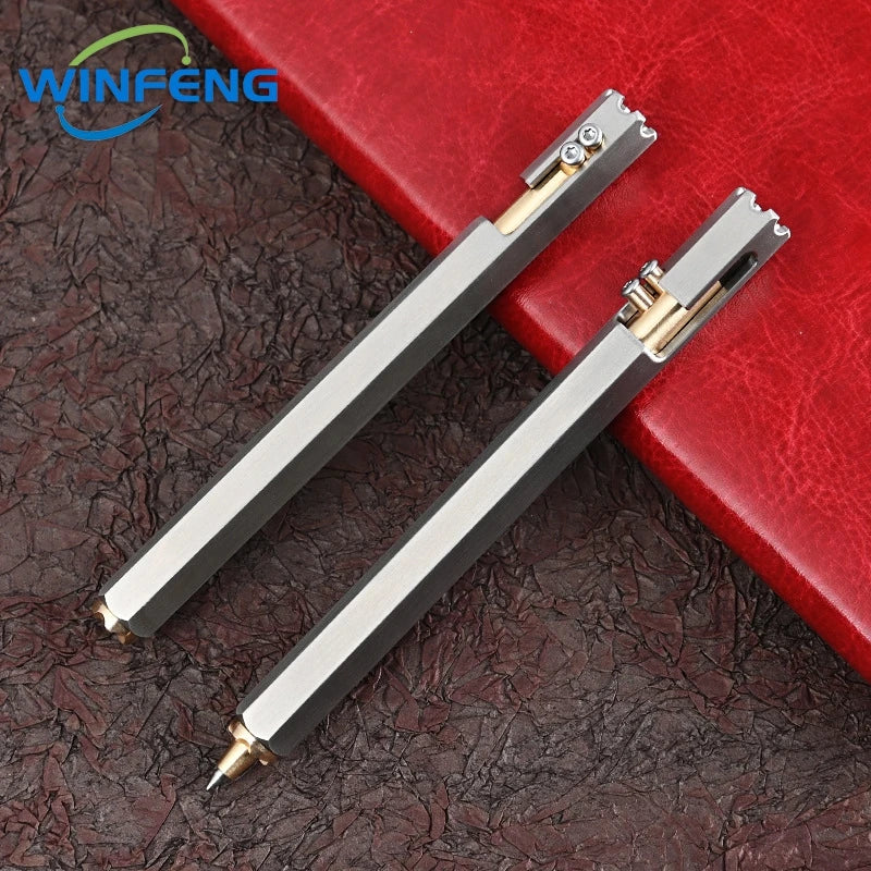 🔥 JAMES BOND'S PEN! Premium Tactical Defense Tool - Steel & Brass Survival Kit 🔫