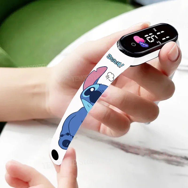Disney Stitch Digital LED Watch – Kids Sports Watch