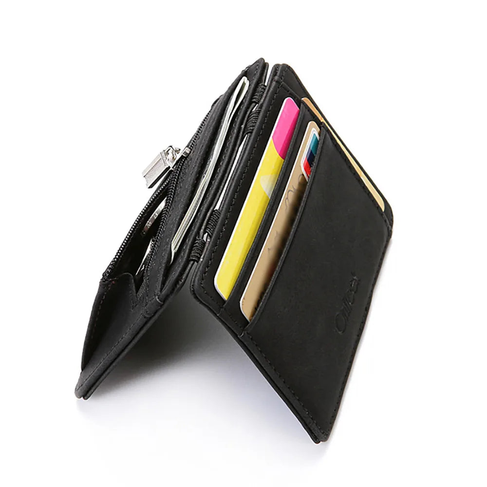 PU Leather Magic Wallet – Zipper Coin Pocket