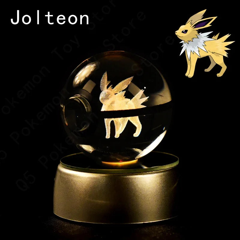 Pokemon Crystal Ball LED Night Light – Anime Lamp