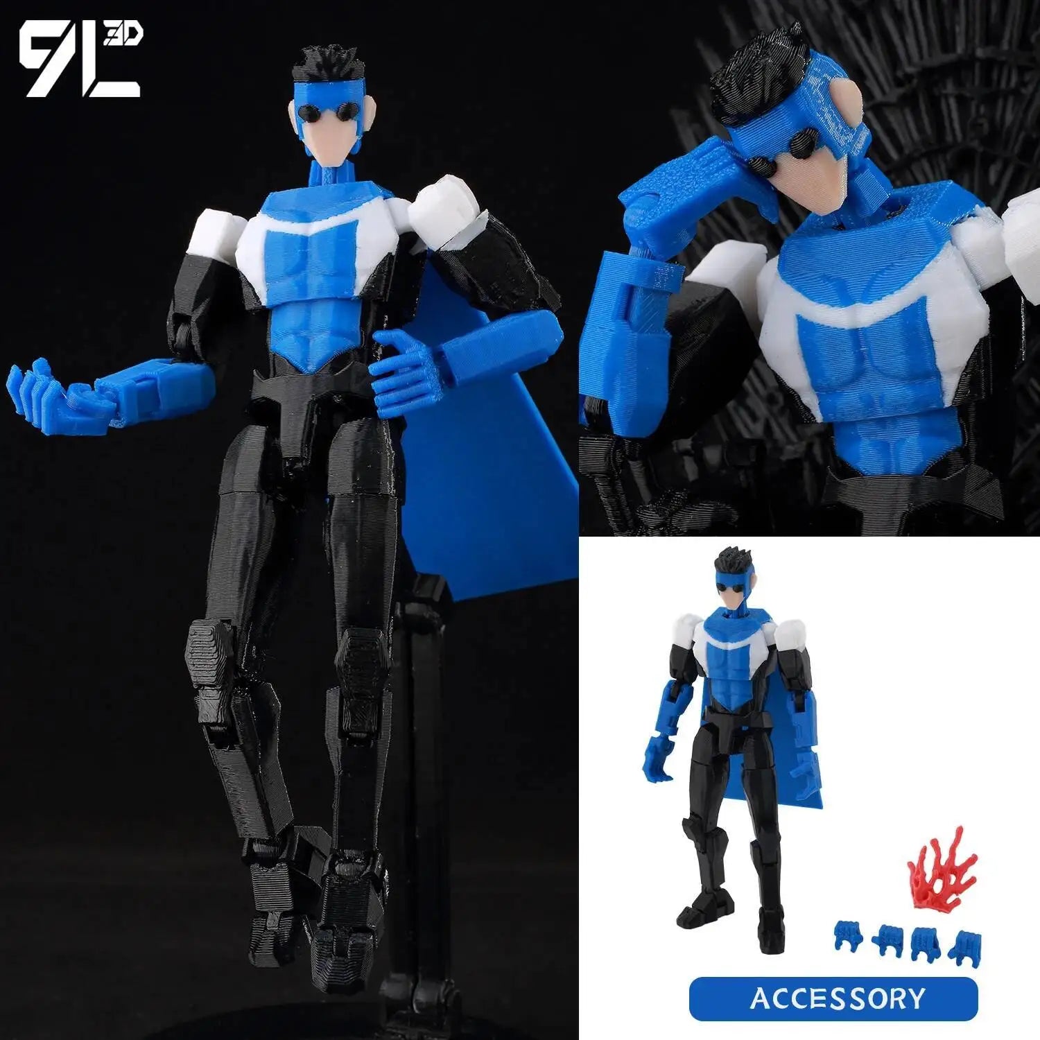 Batman Superman Action Figure – Poseable Hero Toy