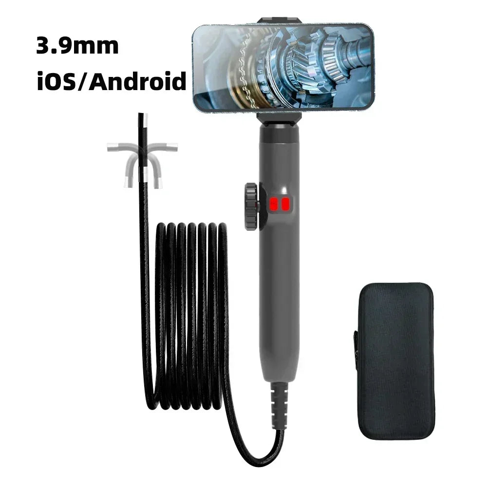 Articulating Endoscope Camera with Light – Phone Compatible