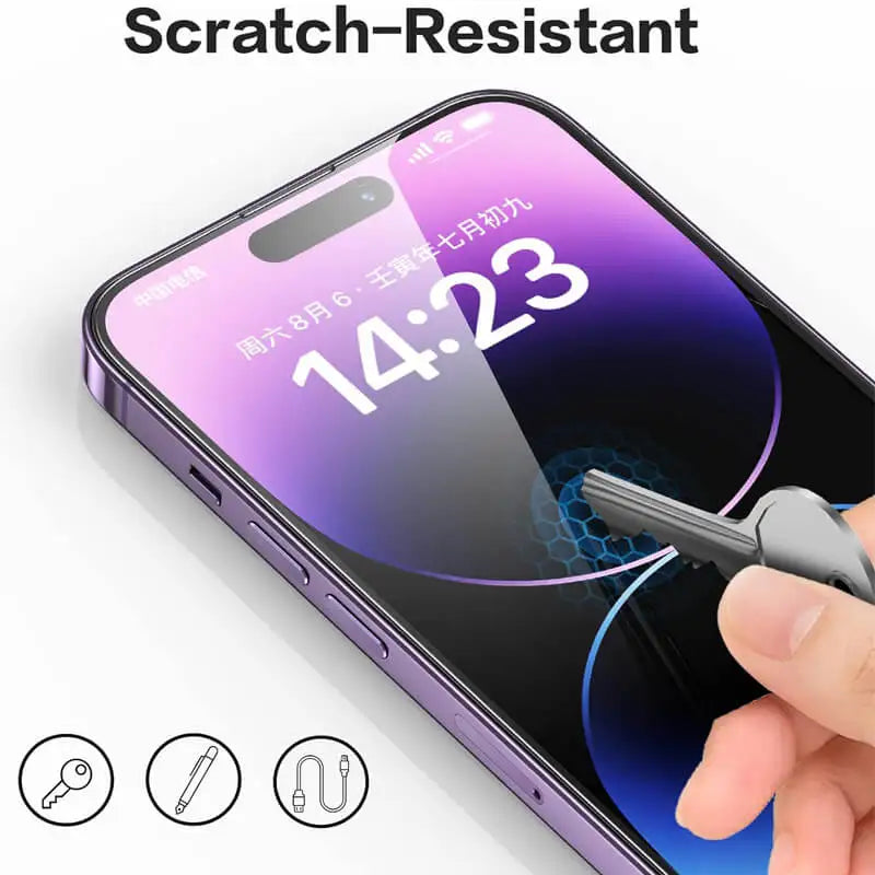 Tempered Glass Screen Protector for iPhone 15 Pro Max, 14, 13, 12, 11 - 3 Pack