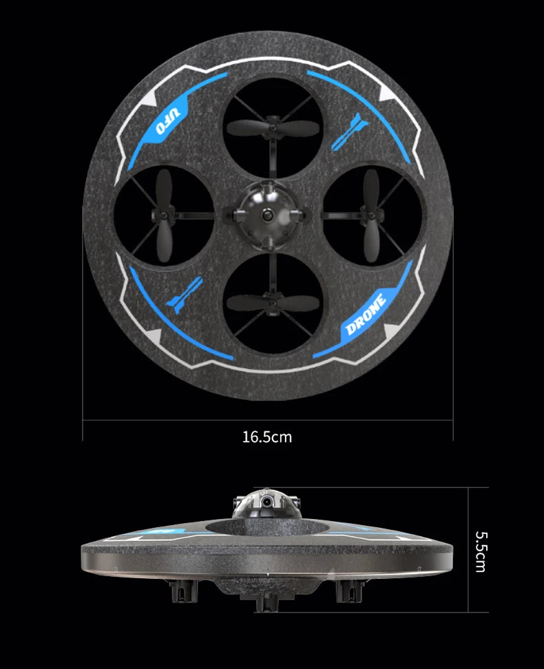 MX85 UFO Mini Drone for Kids - Intelligent Obstacle Avoidance, Safe Foam Design (50g)