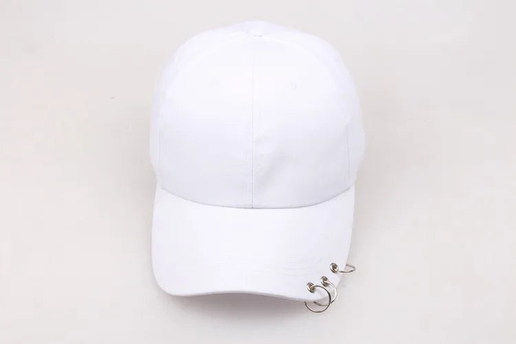 Ring Circle Baseball Cap - Korean K-Pop Style Snapback Dad Hat for Men & Women