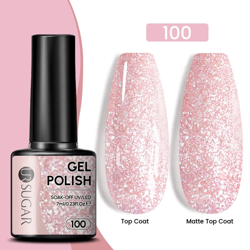 Dark Red Gel Nail Polish – Soak-Off LED/UV Gel Varnish for Salon & Home Use