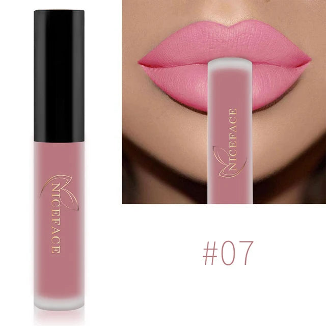 Waterproof Matte Liquid Lipstick - 25 Colors, Long-Lasting Lip Gloss