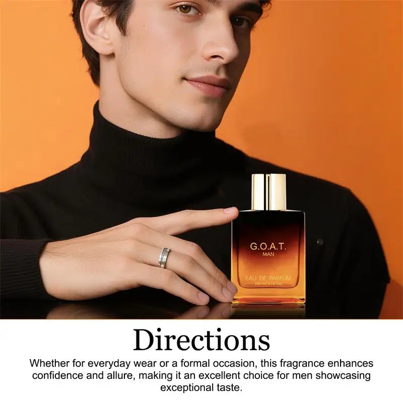Fresh Sandalwood Vanilla Men's Cologne - Long-Lasting Eau de Parfum for Couples' Dates (50ml/100ml)