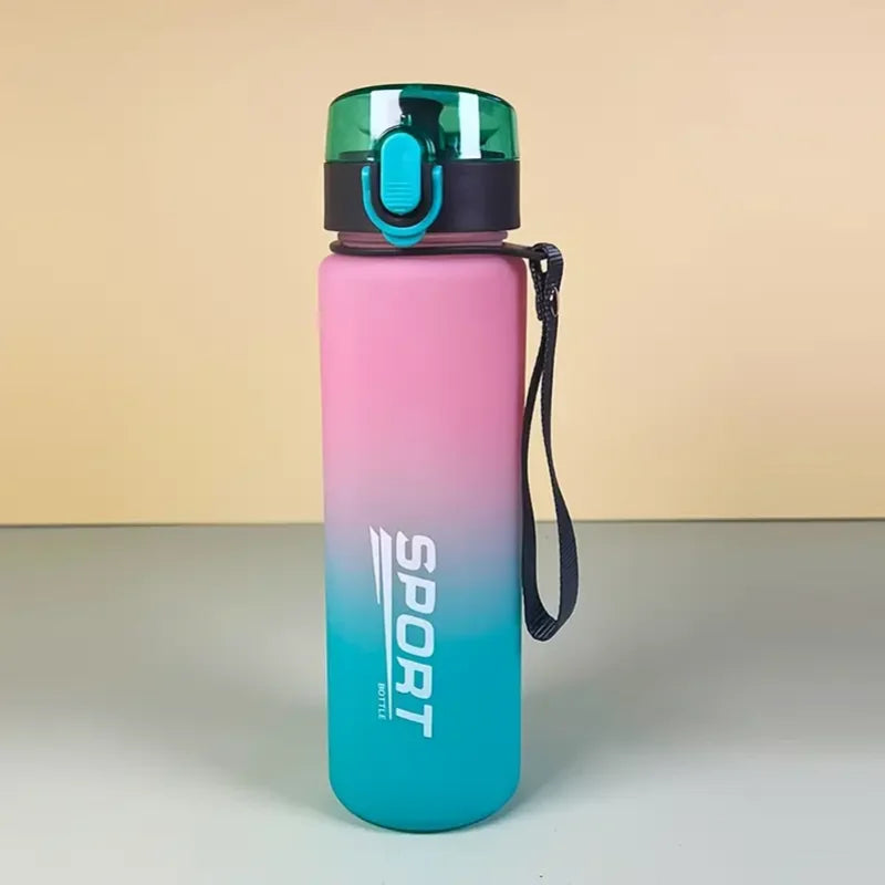 Leak-Proof Sports Water Bottle - BPA-Free 400ml/560ml Portable Bottle for Hiking & Travel