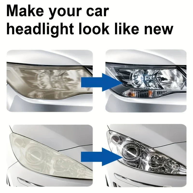Car Headlight Restoration Kit – Remove Yellowing, Haze & Scratches Fast