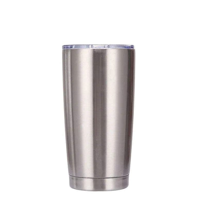 20oz stainless steel car cup, double-layer stainless steel thermos cup, portable car ice-cold cup