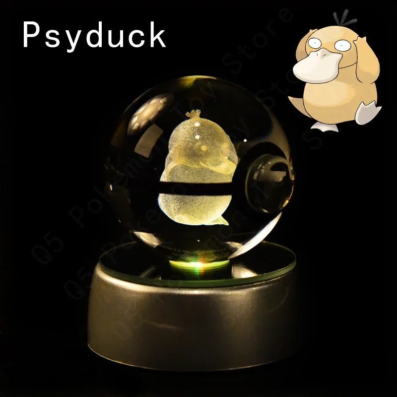 Pokemon Crystal Ball LED Night Light – Anime Lamp