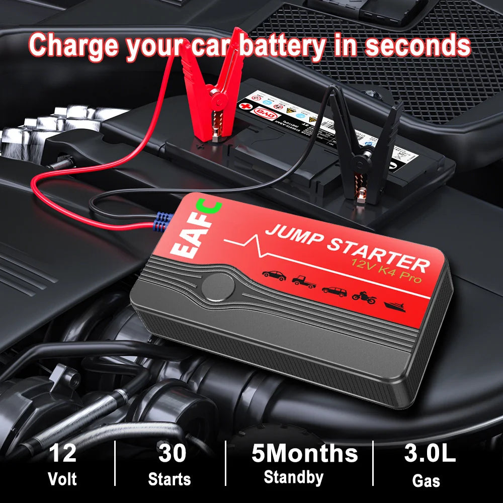 🚨 NEVER GET STRANDED AGAIN! 600A Jump Starter - Your Pocket-Sized Tow Truck 🔋