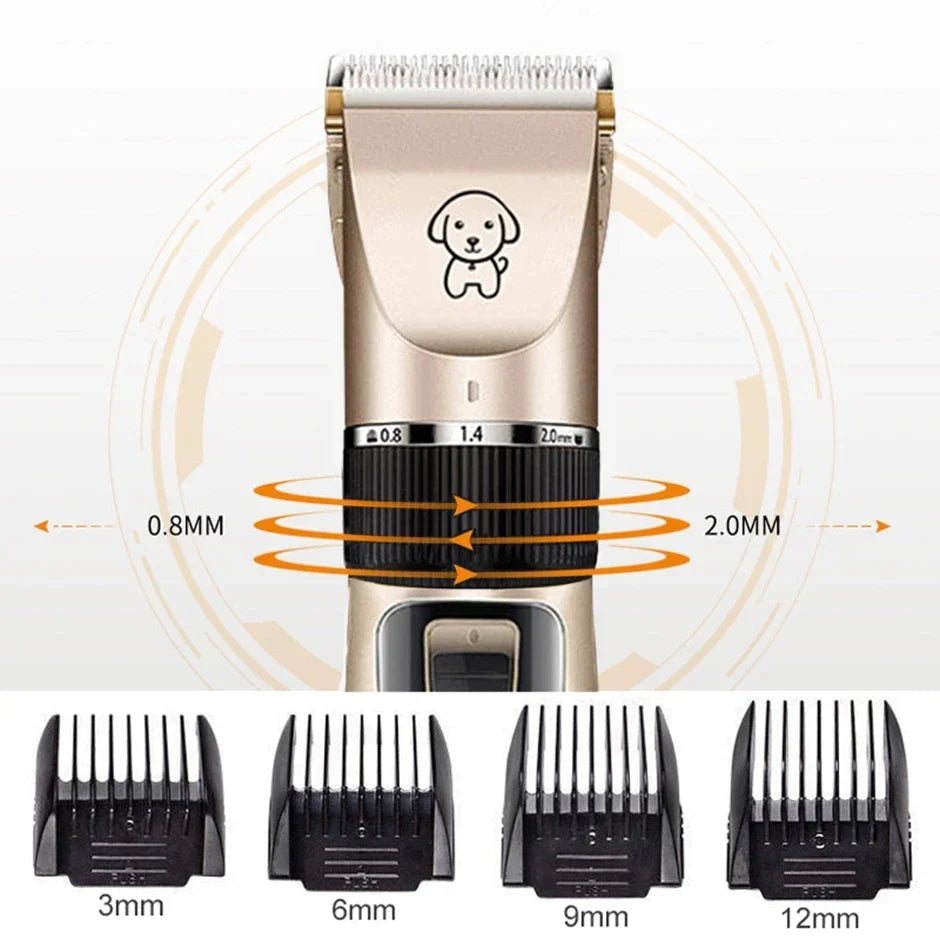 Professional Pet Grooming Clippers - Cordless Rechargeable for Dogs, Cats & Rabbits