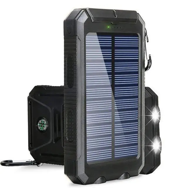 Solar 80000mAh Portable Power Bank with LED Light