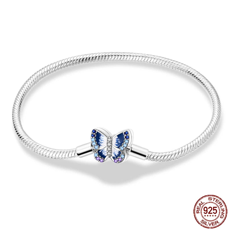 Silver Star Moon Clover Bracelet – DIY Charm Birthday Jewelry