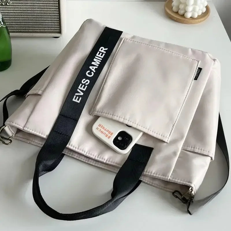 Casual Tote Bag – Large Capacity Waterproof Canvas Messenger Bag
