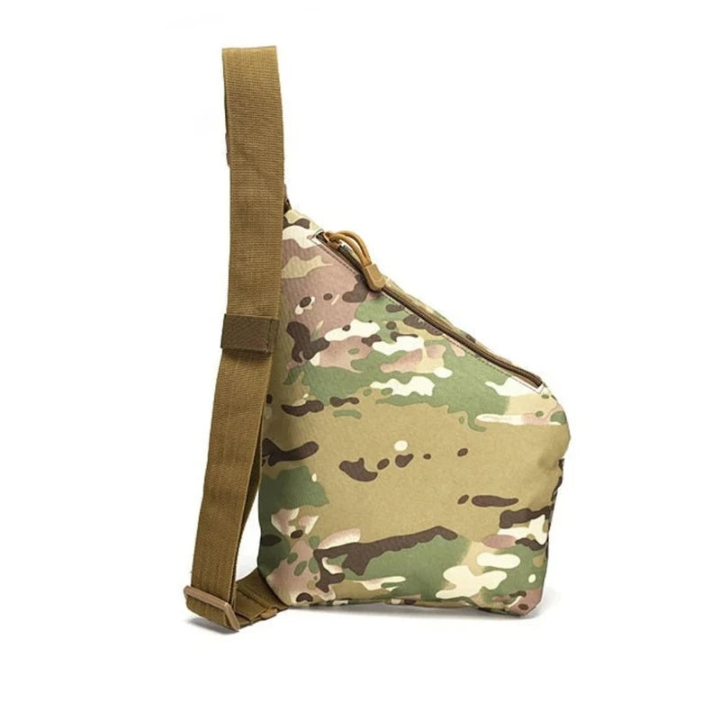Camouflage Tactical Chest Bag – Waterproof Crossbody for Men