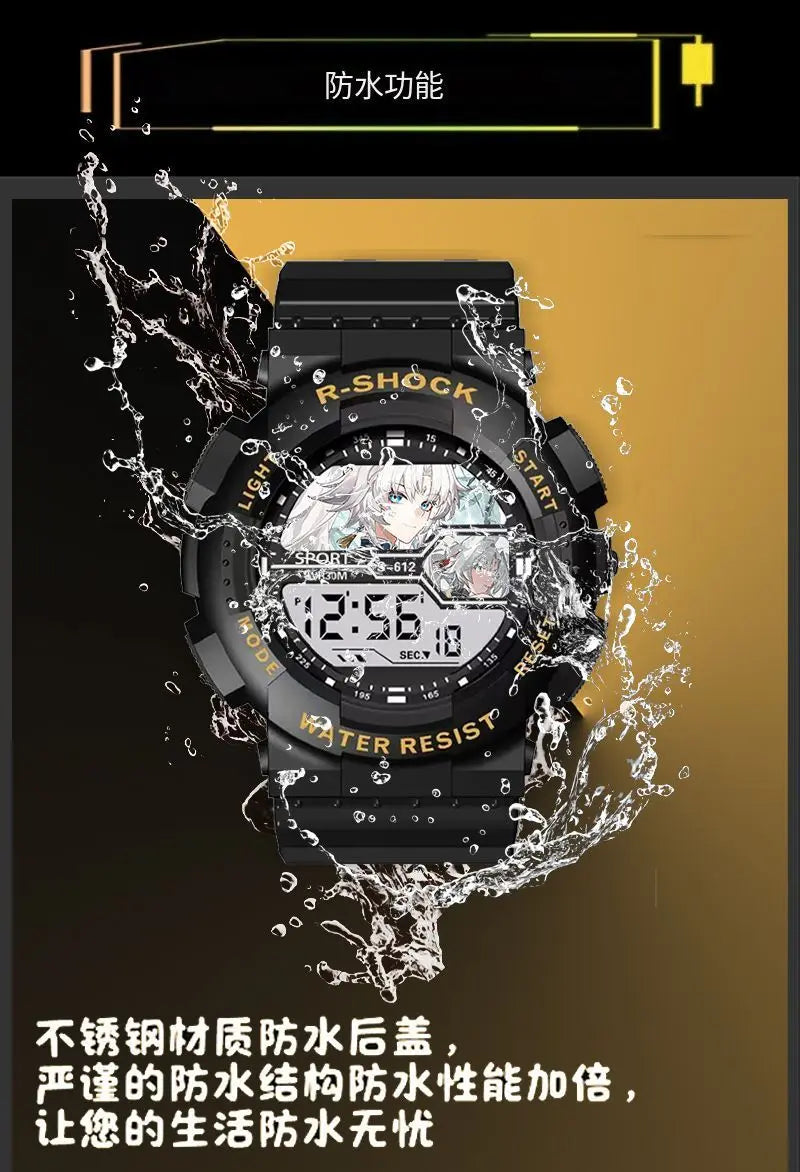 The Simpsons Anime Waterproof Watch – Sports Chronograph Electronic Watch for Boys & Girls