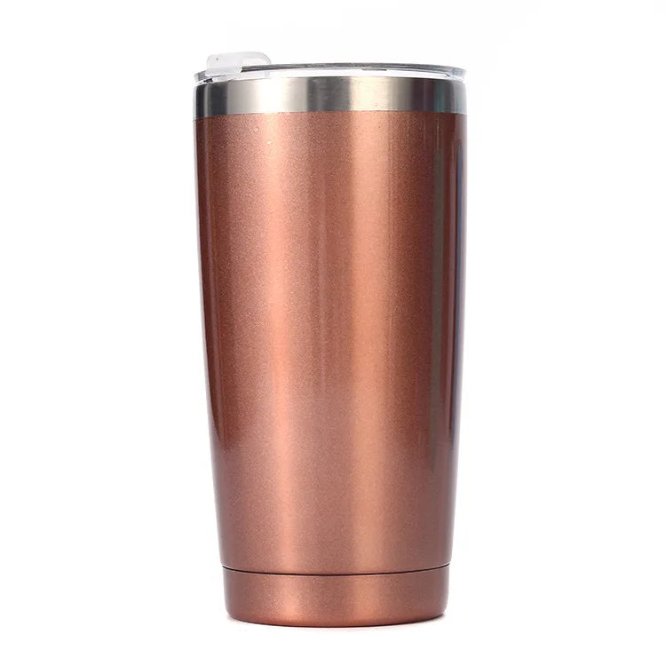20oz stainless steel car cup, double-layer stainless steel thermos cup, portable car ice-cold cup