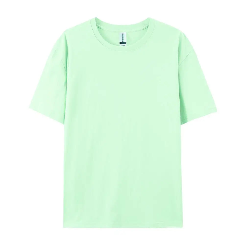 Solid Cotton T-Shirt Men & Women Casual Top