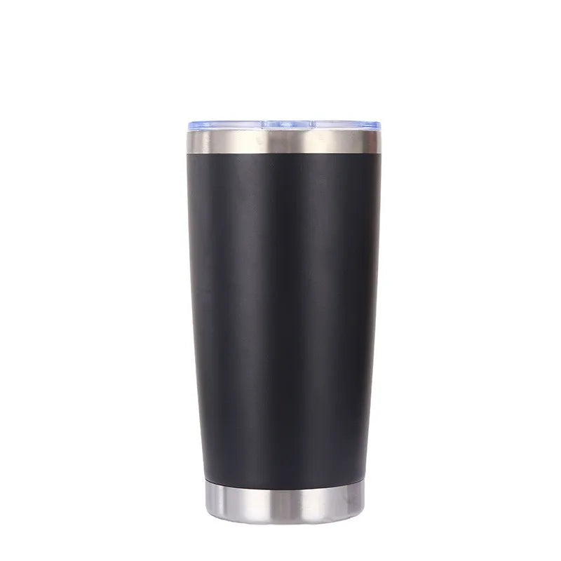 20oz stainless steel car cup, double-layer stainless steel thermos cup, portable car ice-cold cup