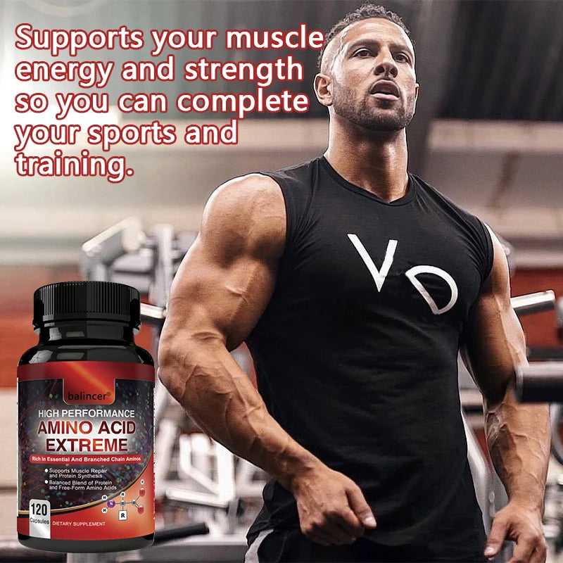 Complete Amino Acids + BCAAs - Muscle Recovery, Repair & Growth Supplement