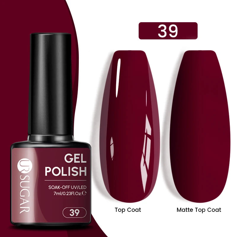 Glitter Gel Nail Polish – Semi-Permanent UV LED Gel with Sparkling Shimmer Finish