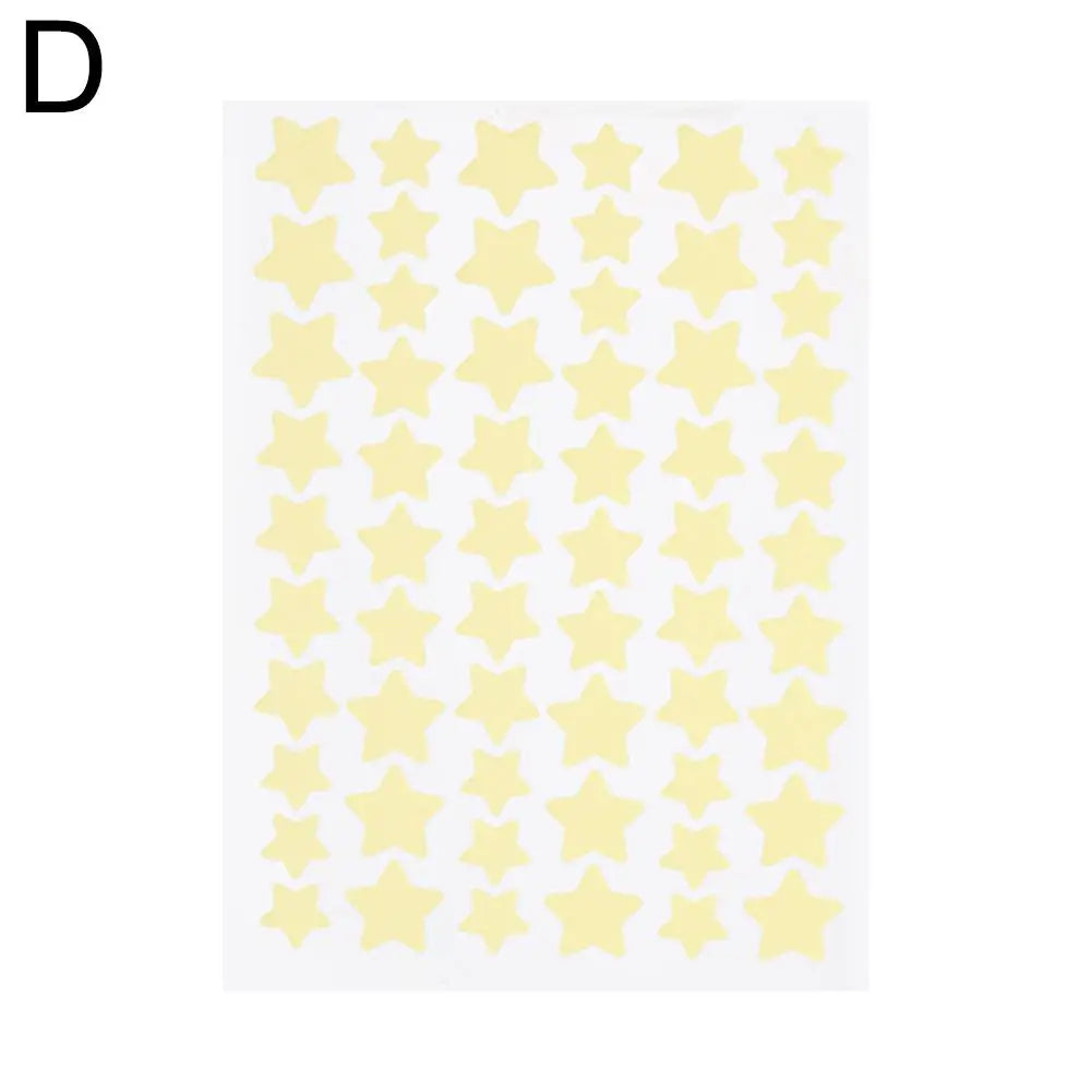 Colorful Star-Shaped Acne Patches - 60 Pack | Cute Pimple Stickers