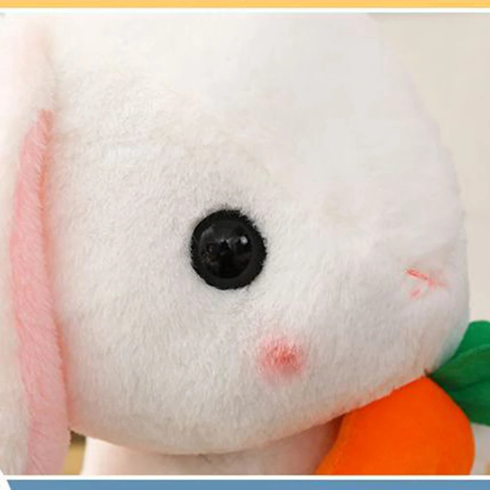 22CM Kawaii Long Ear Bunny Plush Toy Cute Soft Princess Wind Bunny Doll For Friends Birthday Christmas Gift
