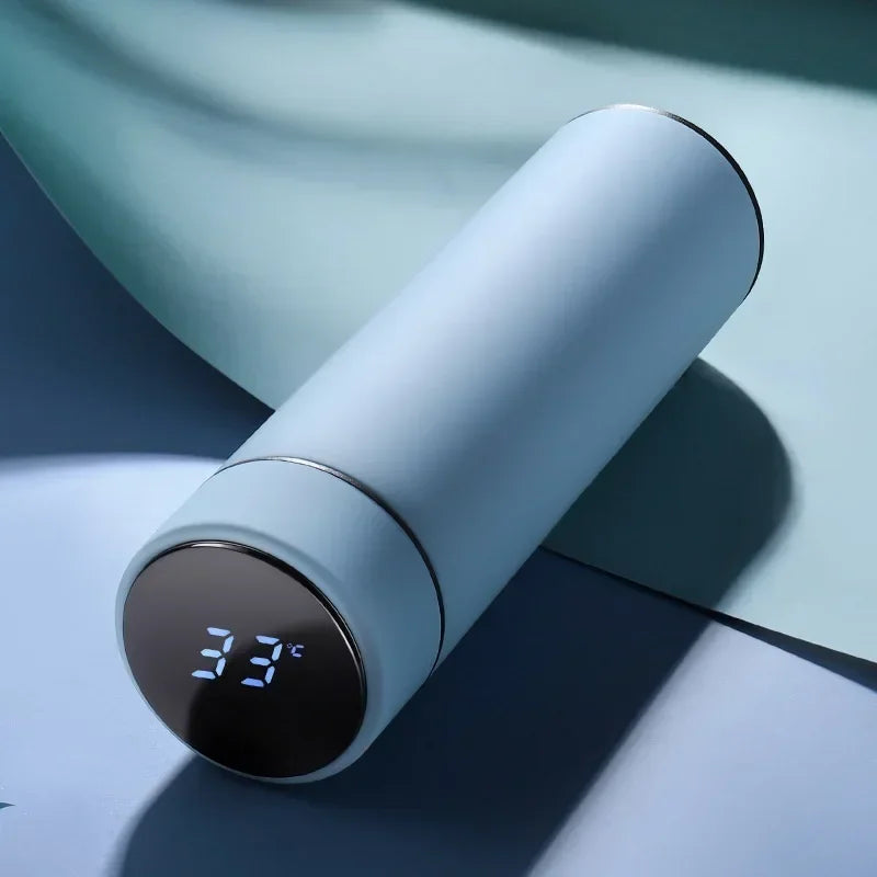 500ml Stainless Steel Thermos with Temperature Display - Insulated Bottle