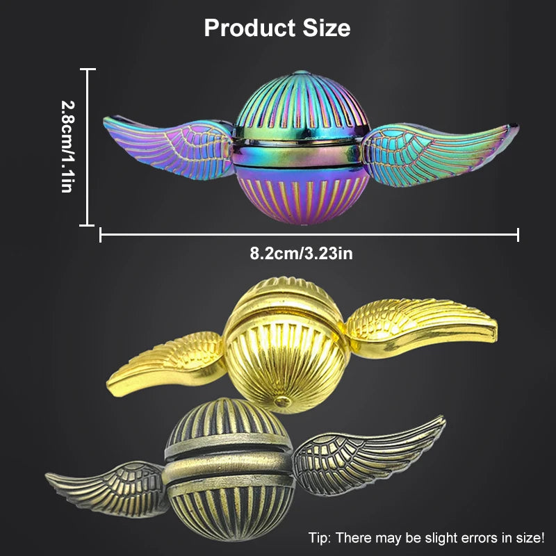Premium Metal Fidget Spinner - Stress Relief Gyroscope for Focus & Anxiety Relief