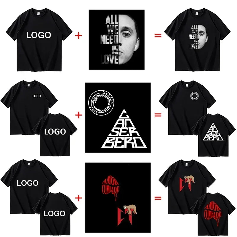 Customized 100% Cotton Printed T-Shirt – Men & Women Short Sleeve Streetwear