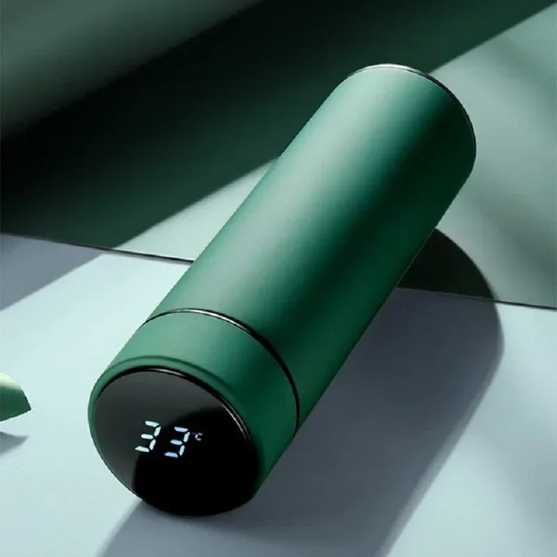 500ml Stainless Steel Thermos with Temperature Display - Insulated Bottle