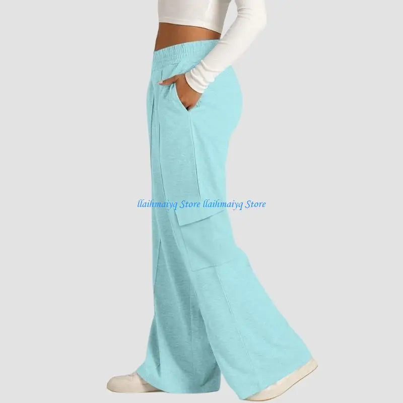 Women's High-Waist Baggy Joggers - Workout & Casual Sweatpants