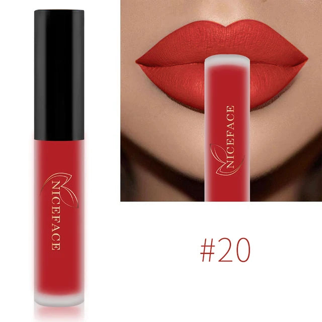 Waterproof Matte Liquid Lipstick - 25 Colors, Long-Lasting Lip Gloss