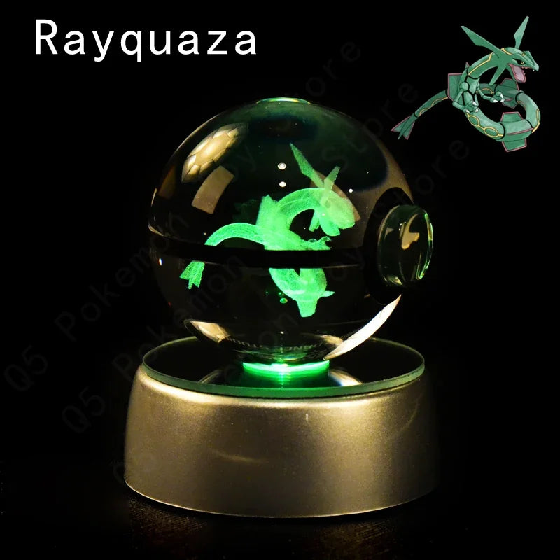 Pokemon Crystal Ball LED Night Light – Anime Lamp