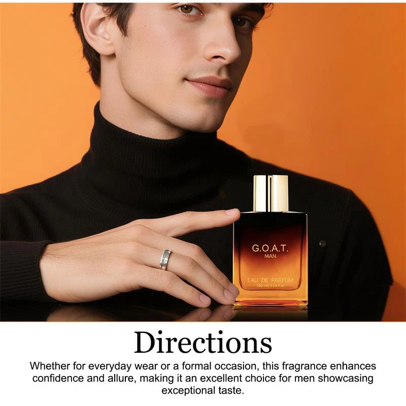 Fresh Sandalwood Vanilla Men's Cologne - Long-Lasting Eau de Parfum for Couples' Dates (50ml/100ml)