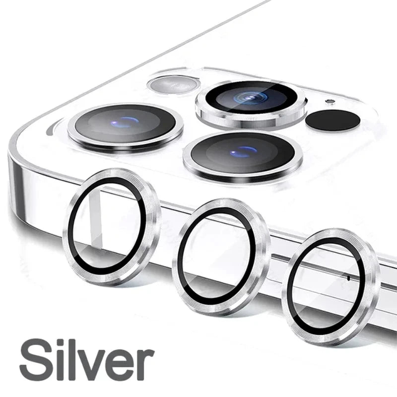 3-Pack Camera Lens Glass Protector for iPhone 16, 15, 14, 13, 12, 11 Pro Max