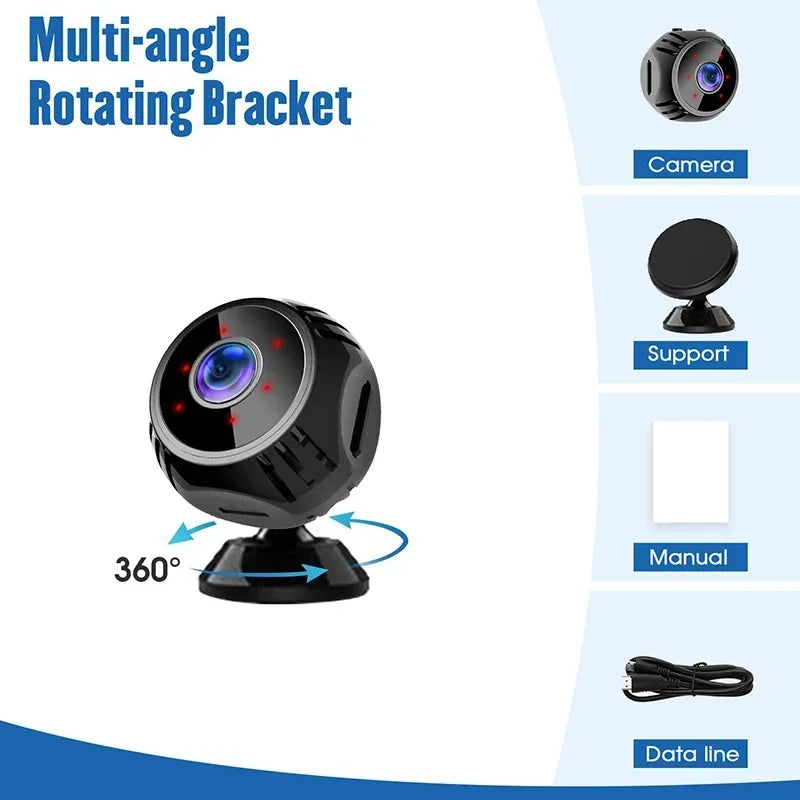 2026 Wireless Sports Camera 1080P HD - Outdoor Action Cam with Night Vision & Remote