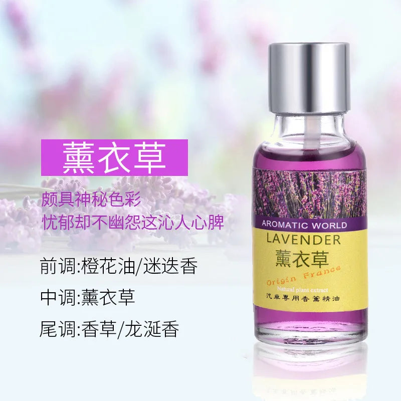 Natural Plant Essential Oil Car Air Freshener - 10ml Ocean Scent Aromatherapy Refill for Vents