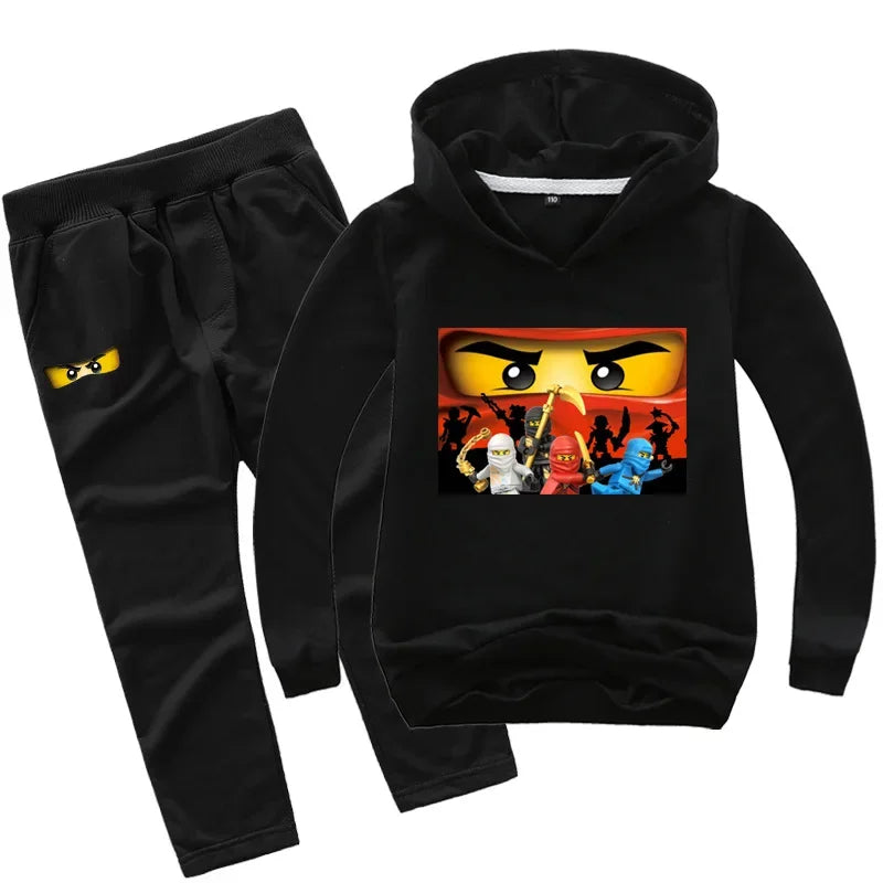 Kids Clothes Baby Boys 2-13 years Spring Autumn Children Clothing Sets Hoodies Pants 2 Pcs Set Tracksuit Anime Outwear Coat