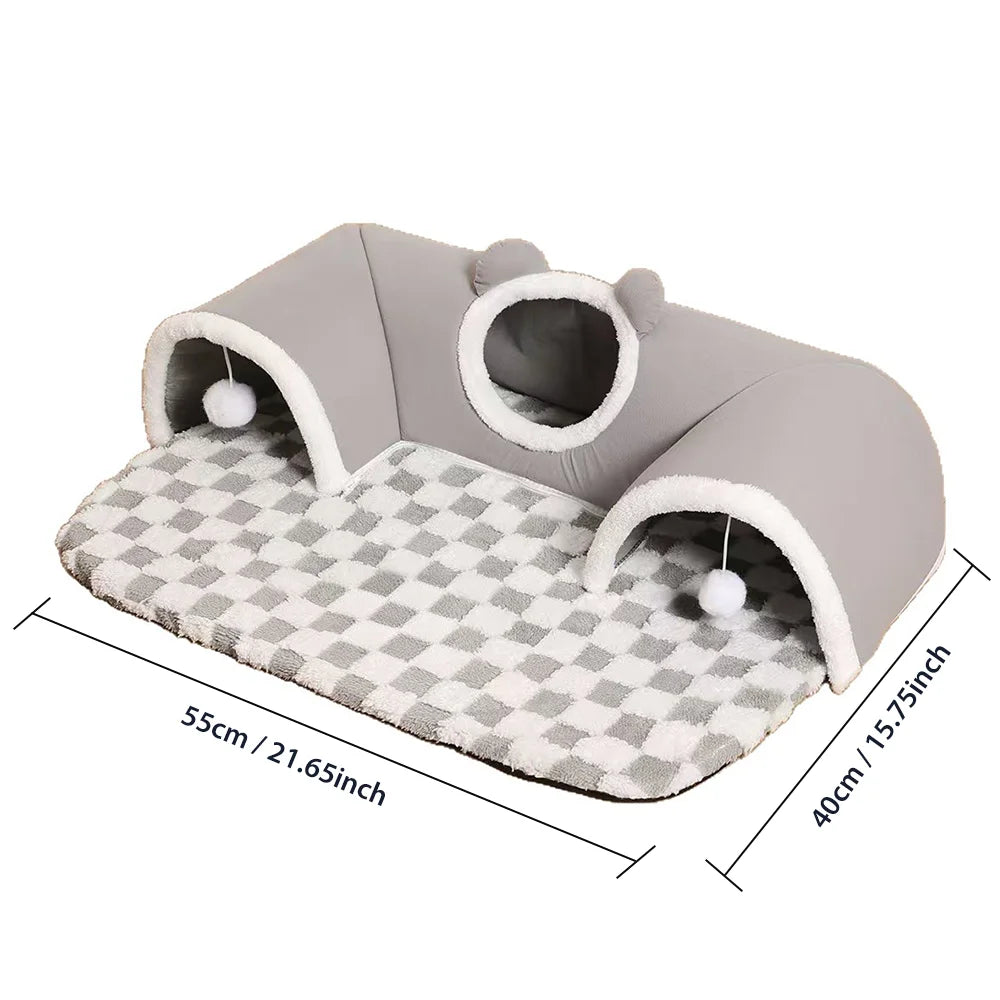 Cat Bed Tunnel – Spacious Collapsible Play Tube with Durable Design