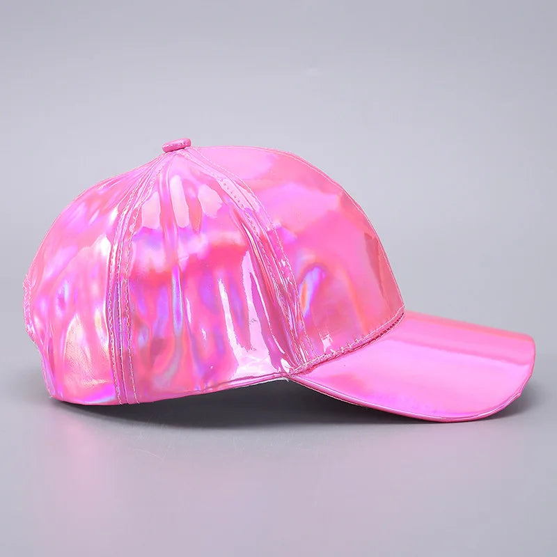 Waterproof PU Baseball Cap - Hip-Hop Rain Hat with Curved Brim for All-Weather Wear