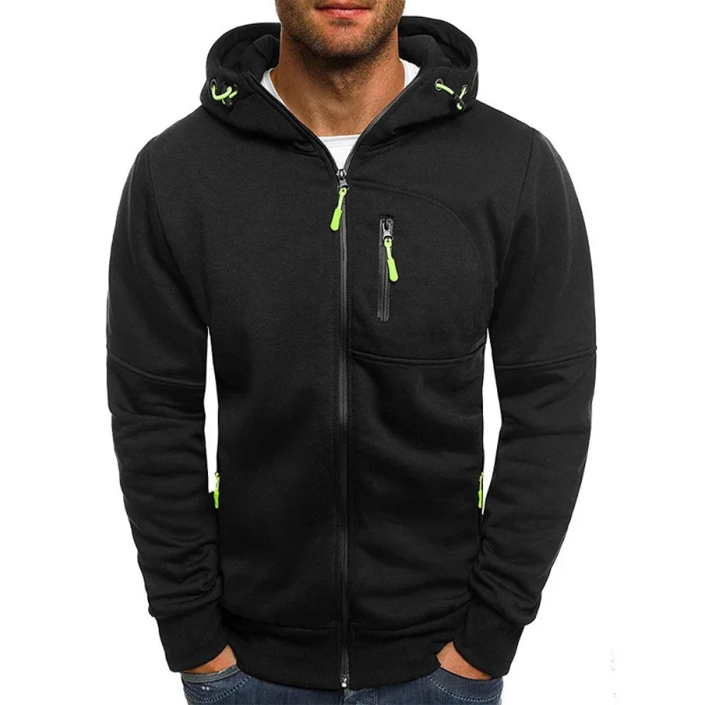 Men’s Hoodie Sweatshirt Zipper Hooded Casual