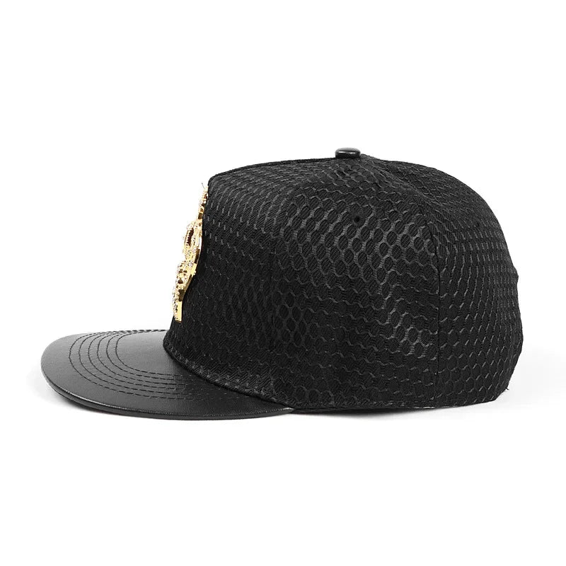 Royal King Crown Baseball Cap - Hip-Hop Snapback Hat for Men, Women & Youth
