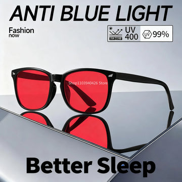 Red Lens Blue Light Blocking Glasses - Sleep & Eye Strain Relief