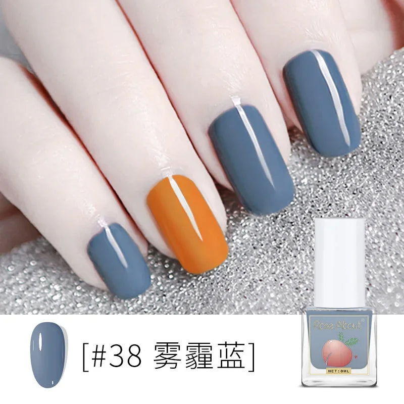 Water-Based Peelable Nail Polish - Fast Drying, Odorless, No UV Lamp Needed